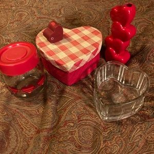 Vintage LOT of Valentines heart decor